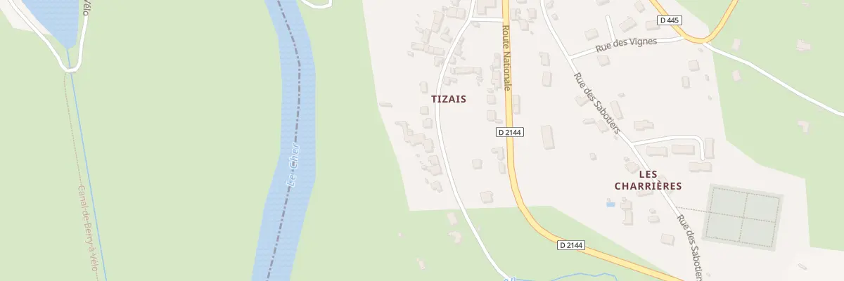 Plan du 26 Che de Tizais à Urçay