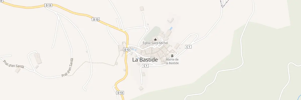 Plan du 10 Le Village à La Bastide