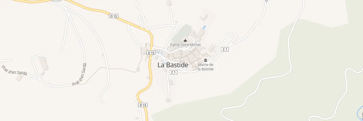 Plan du 44 Le Village à La Bastide