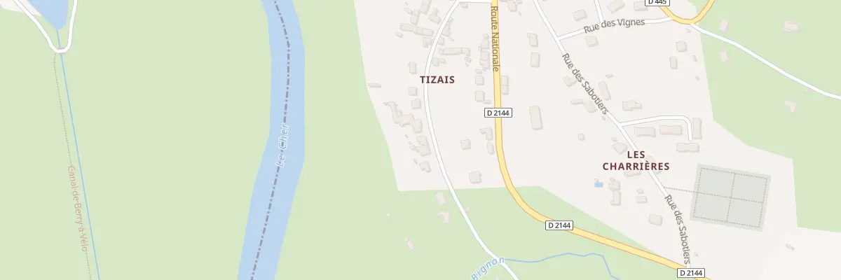 Plan du 28 Che de Tizais à Urçay