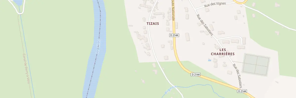 Plan du 30 Che de Tizais à Urçay