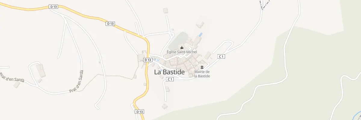 Plan du 14 Le Village à La Bastide