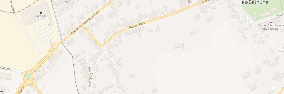 Plan du 38 Rue du Bois à Hesdigneul-lès-Béthune