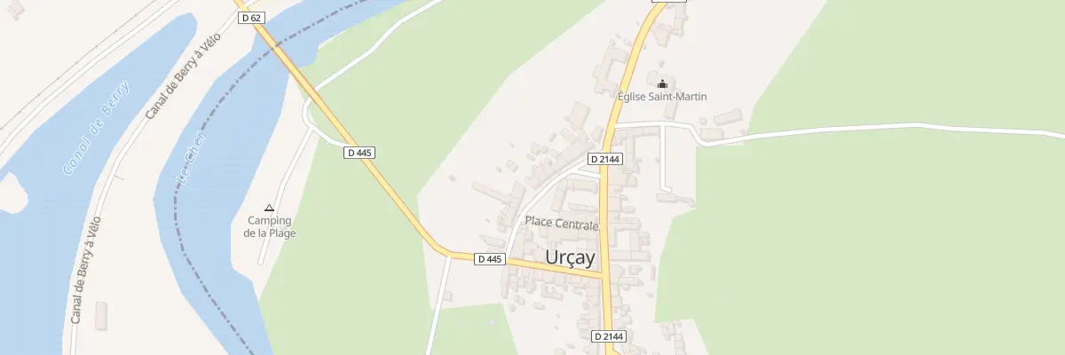 Plan du 14 Rue du Commerce à Urçay