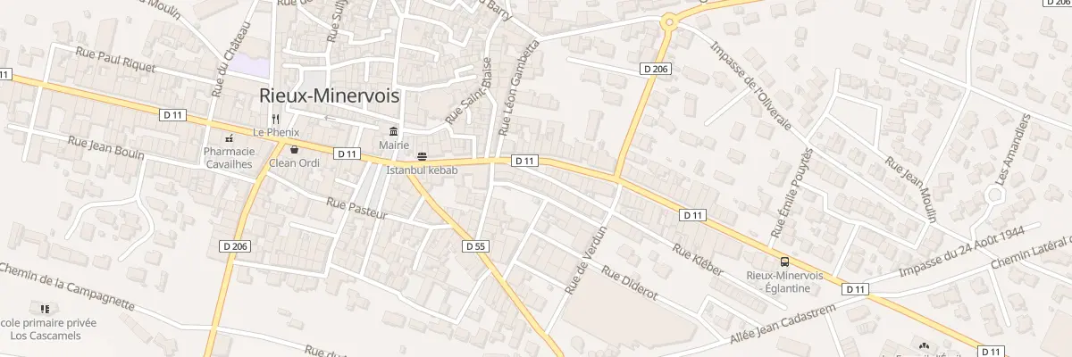 Plan du 6 Rue Balzac à Rieux-Minervois