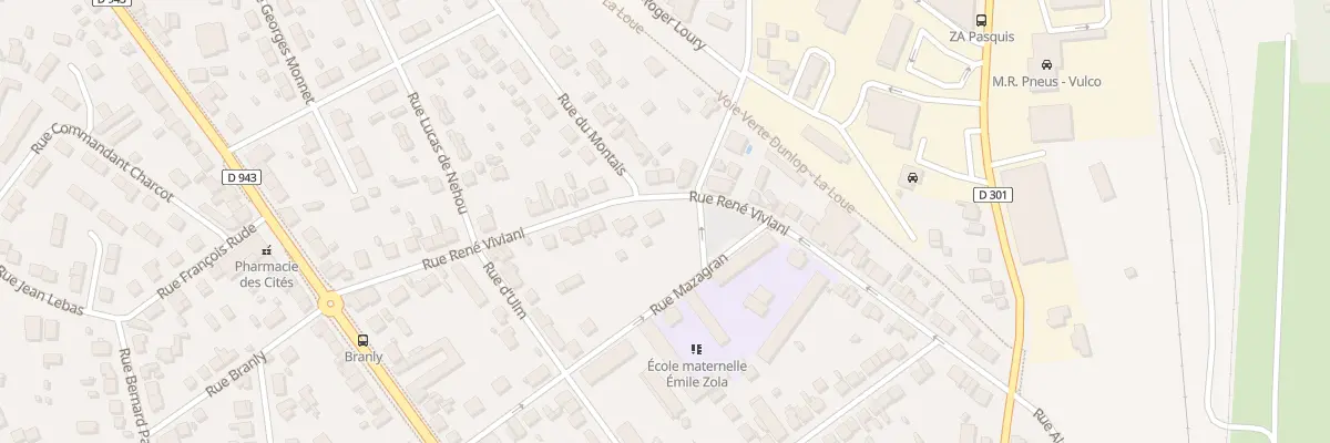 Plan du 25 Rue René Viviani à Montluçon