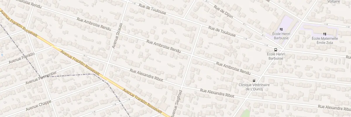 Plan du 49 Rue Ambroise Rendu à Mitry-Mory