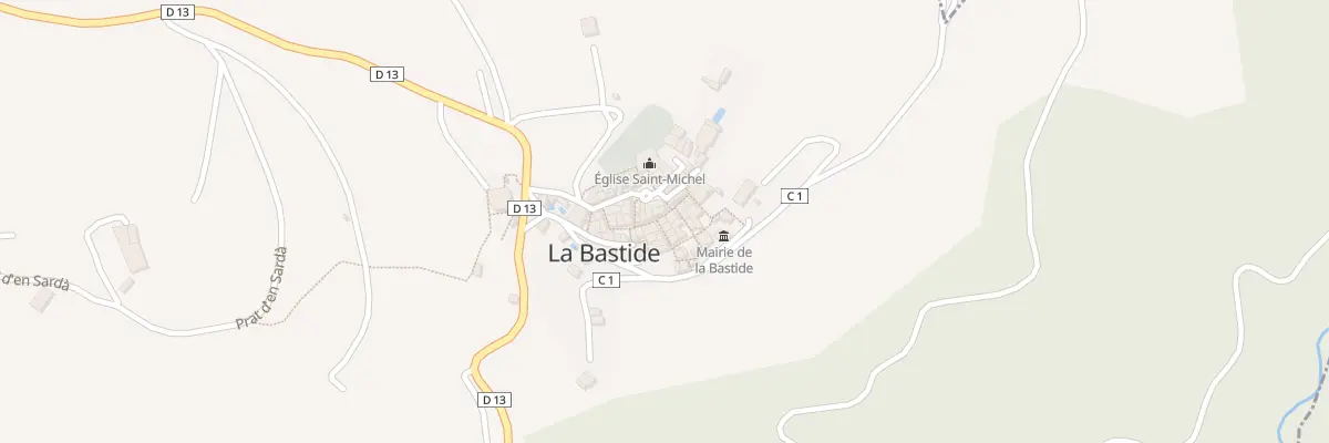 Plan du 38 Le Village à La Bastide