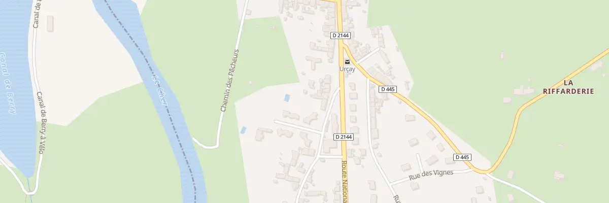 Plan du 29 Rte Nationale à Urçay