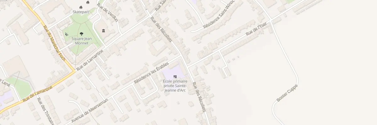 Plan du 29 Rue des Récollets à Hondschoote