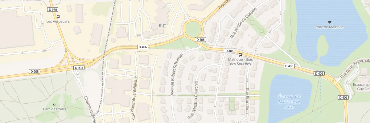 Plan du 3 Av Robert Schuman à Émerainville