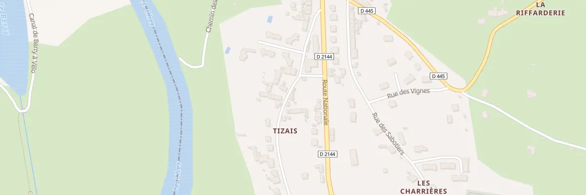 Plan du 3 Che de Tizais à Urçay