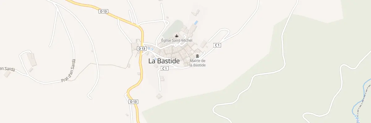 Plan du 30 Le Village à La Bastide