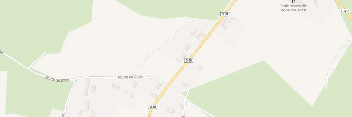 Plan du 472 Rte d’Evaux les Bains à Saint-Genest