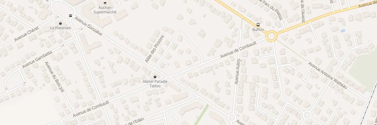 Plan du 61 Av de Combault au Plessis-Trévise