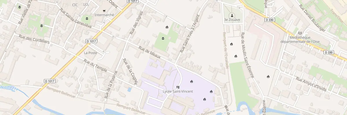 Plan du 1 Rue Saint Yves a l’Argent à Senlis