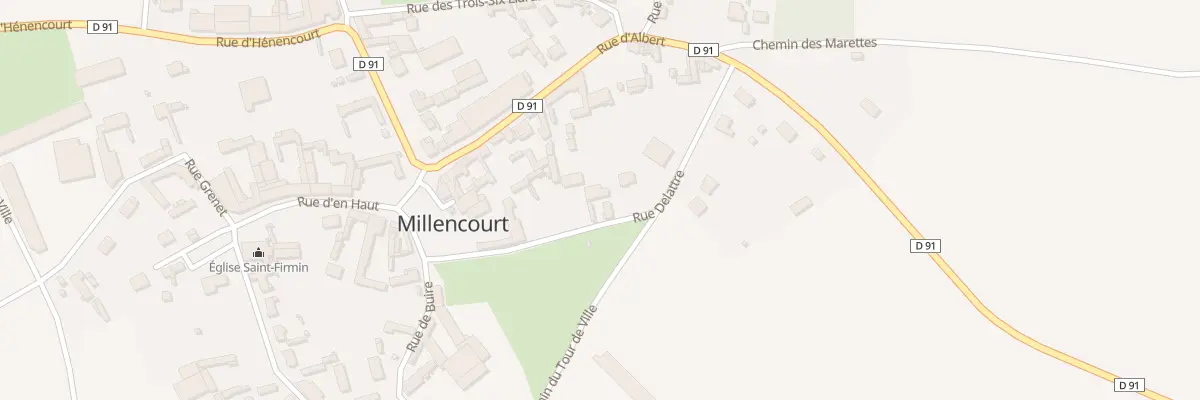 Plan du 5 Rue Delattre à Millencourt