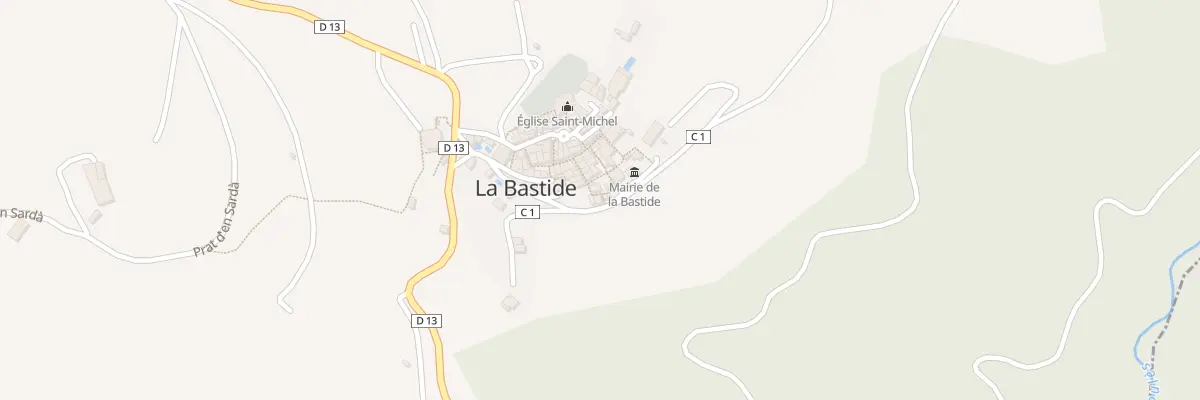 Plan du 29 Le Village à La Bastide