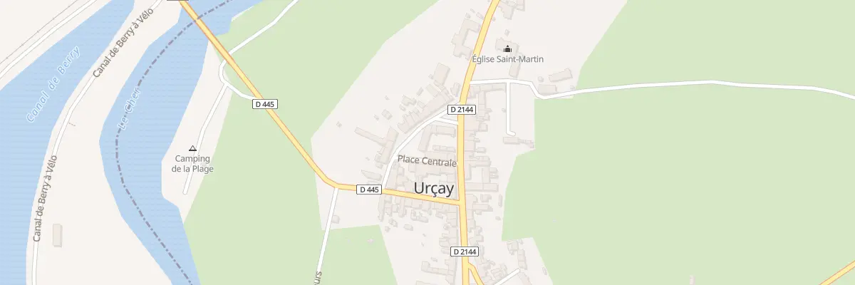 Plan du 73 Rte Nationale à Urçay