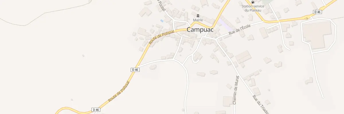 Plan du 10 Rue de la Fon à Campuac