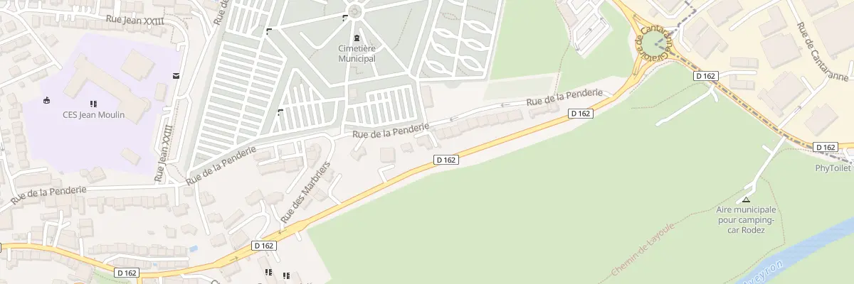 Plan du 62 Rue de la Penderie à Rodez