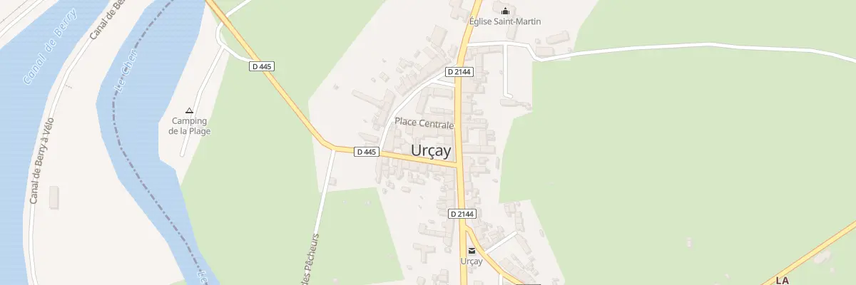 Plan du 1 Pl Centrale à Urçay