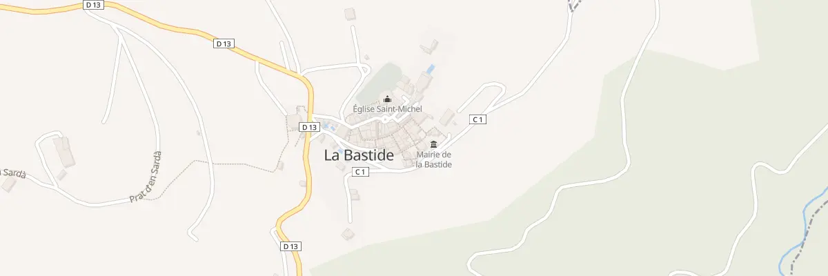 Plan du 33 Le Village à La Bastide