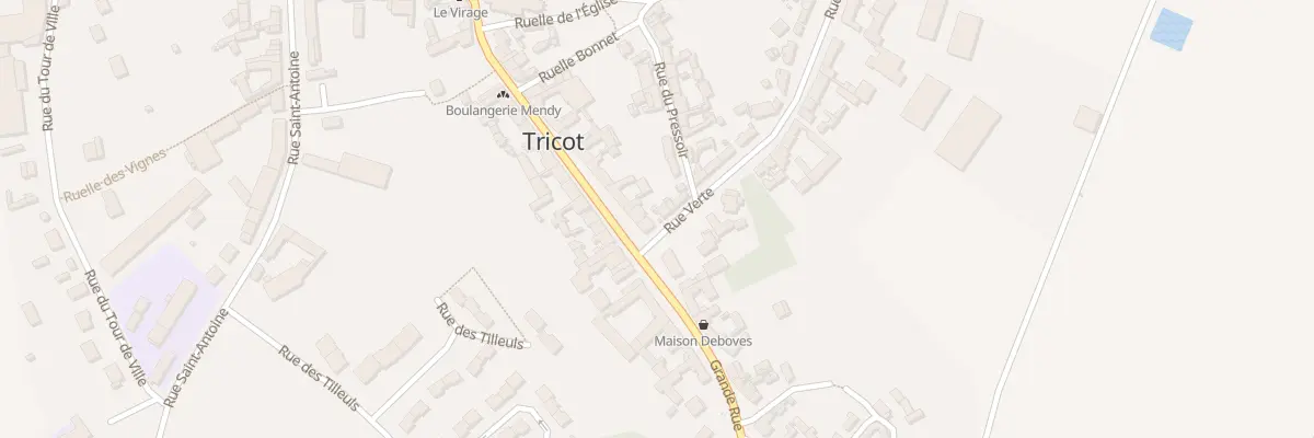 Plan du 1 Rue Verte à Tricot