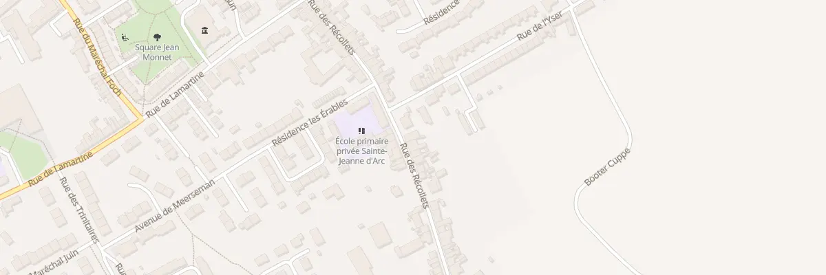 Plan du 33 Rue des Récollets à Hondschoote