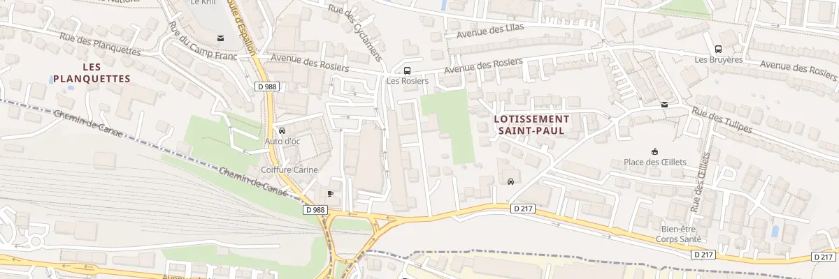 Plan du 20 Rte de Sévérac à Onet-le-Château