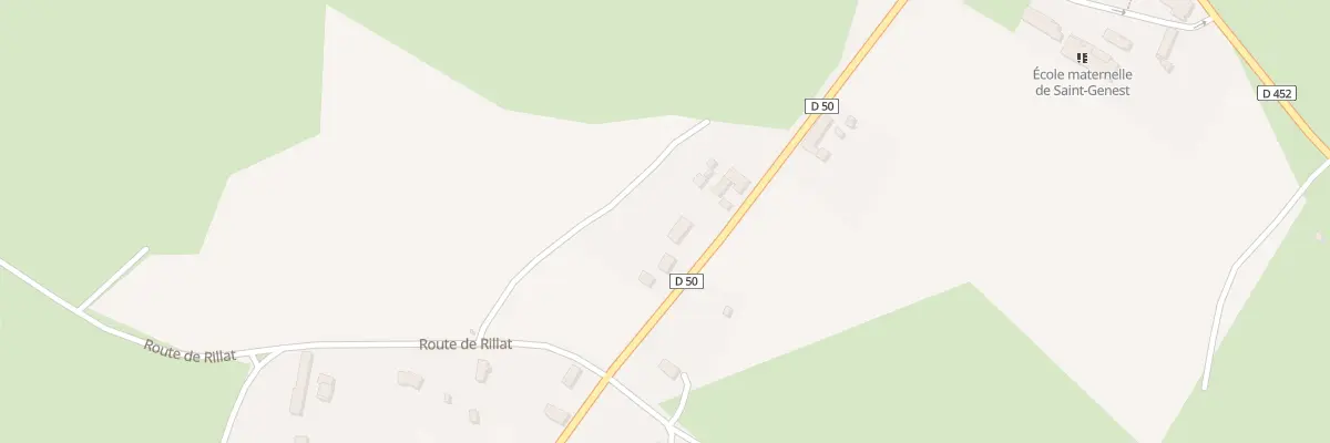 Plan du 430 Rte d’Evaux les Bains à Saint-Genest