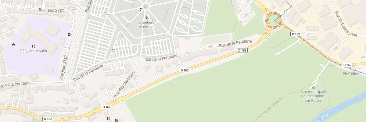 Plan du 64 Rue de la Penderie à Rodez