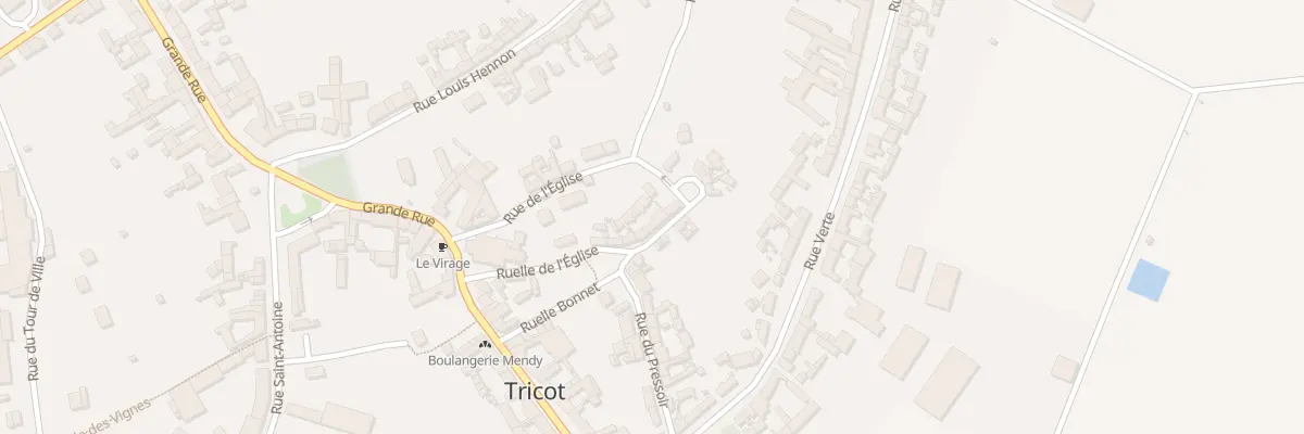 Plan du 9 Rue du Petit Priez à Tricot