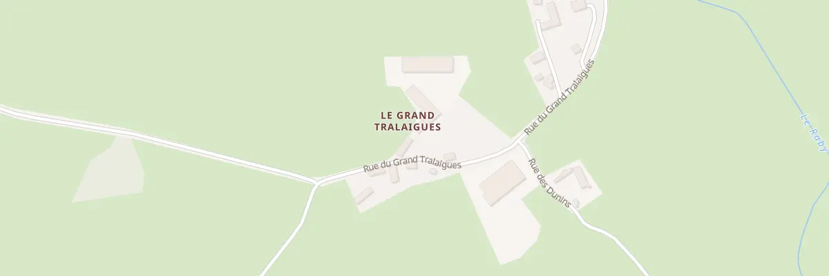 Plan du 5023 Le Grand Tralaigues à Tralaigues