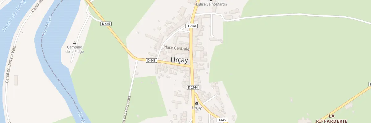 Plan du 65 Rte Nationale à Urçay