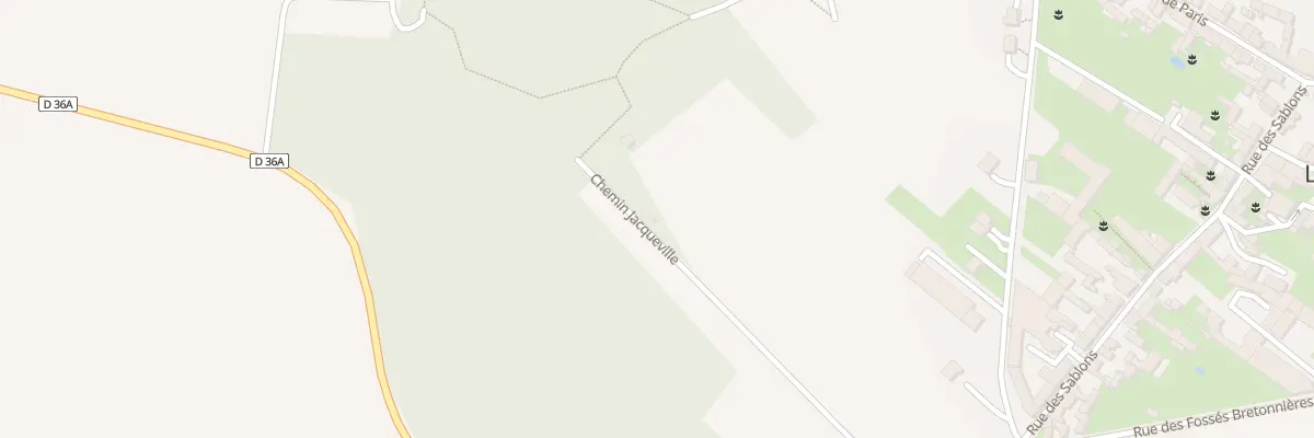 Plan de Che de Jacqueville à Larchant