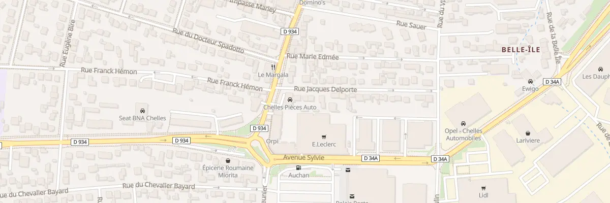 Plan du 6 Rue Jacques Delporte à Chelles