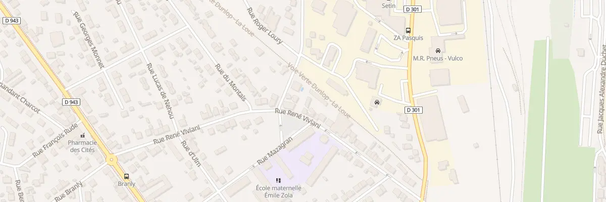 Plan du 36 Rue René Viviani à Montluçon