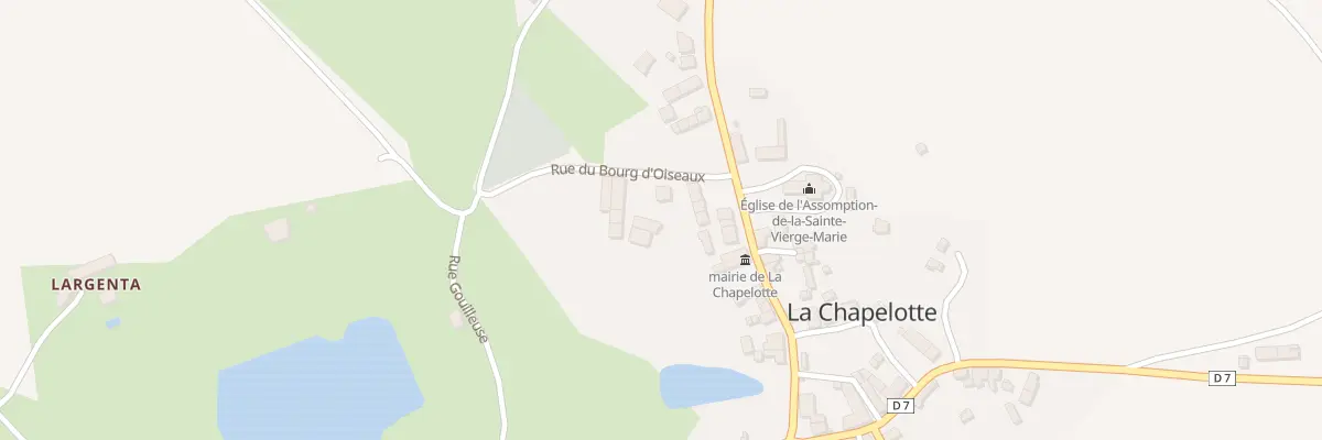 Plan du 3 Rue du Bourg d’Oiseaux à La Chapelotte