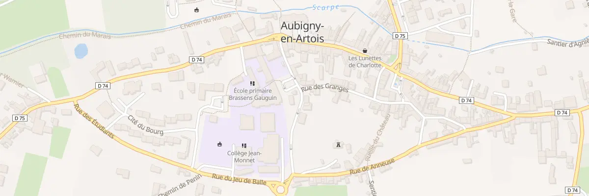 Plan du 6 Rue des Écoles à Aubigny-en-Artois