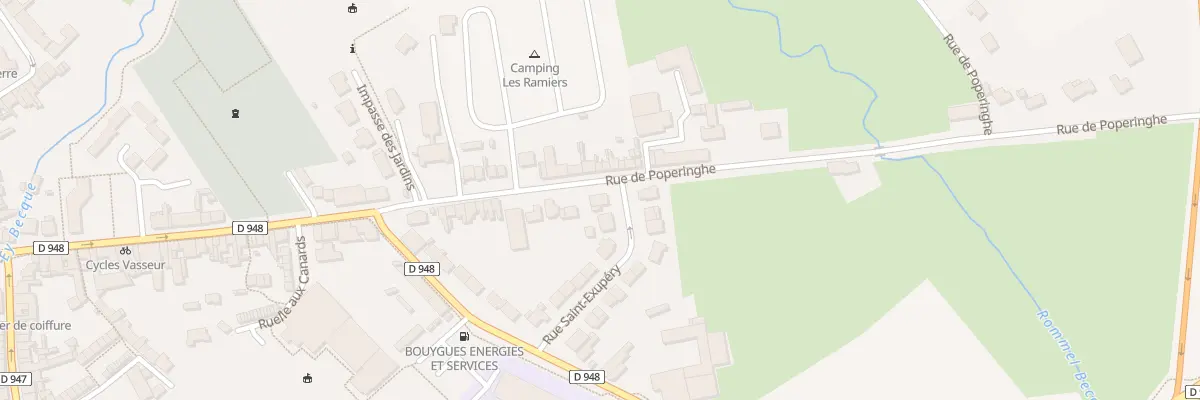 Plan du 92 Rue de Poperinghe à Steenvoorde