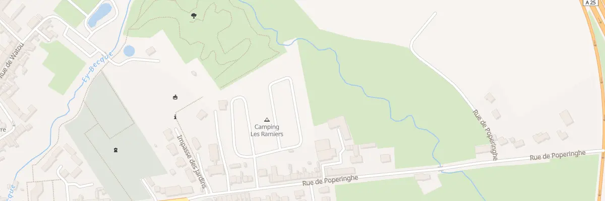 Plan du 9012 Rue de Poperinghe à Steenvoorde
