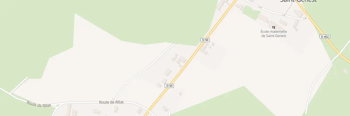 Plan du 376 Rte d’Evaux les Bains à Saint-Genest