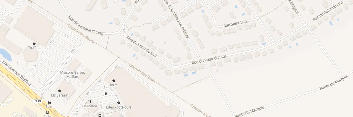 Plan du 13 Rue du Point du Jour à Servon