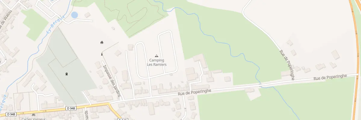 Plan du 9014 Rue de Poperinghe à Steenvoorde