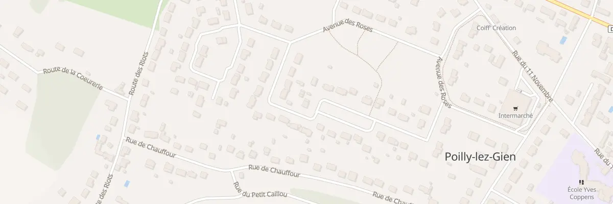 Plan du 22 Rue des Primevères à Poilly-lez-Gien