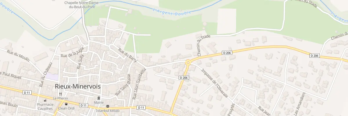 Plan du 37 Rue Leon Gambetta à Rieux-Minervois