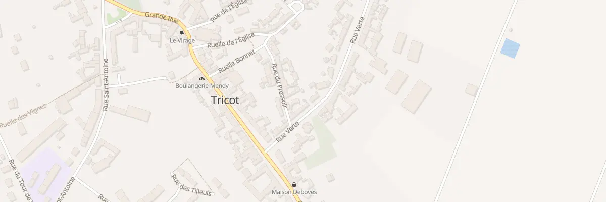 Plan du 9 Rue Verte à Tricot