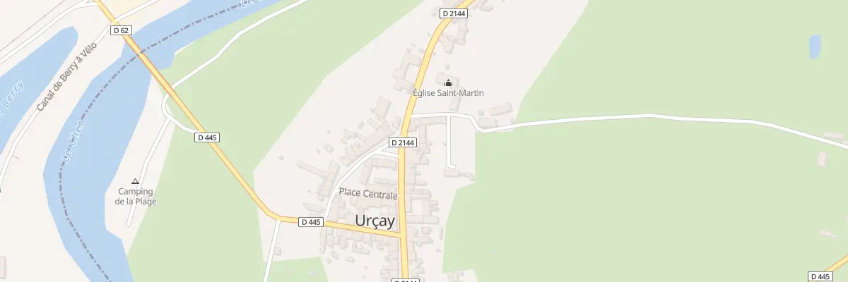 Plan du 58B Rte Nationale à Urçay
