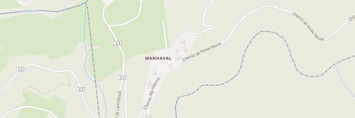 Plan du 5341 Manhaval à Taussac